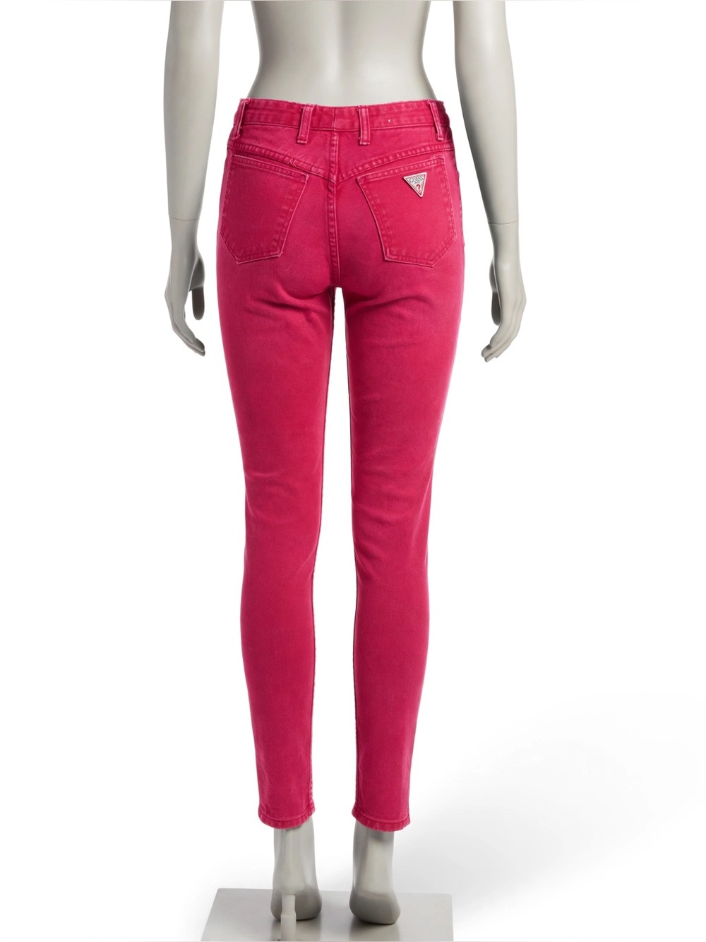 VINTAGE 80s Georges Marciano for Guess Jeans Sz 31 Red High Waist Tapered USA